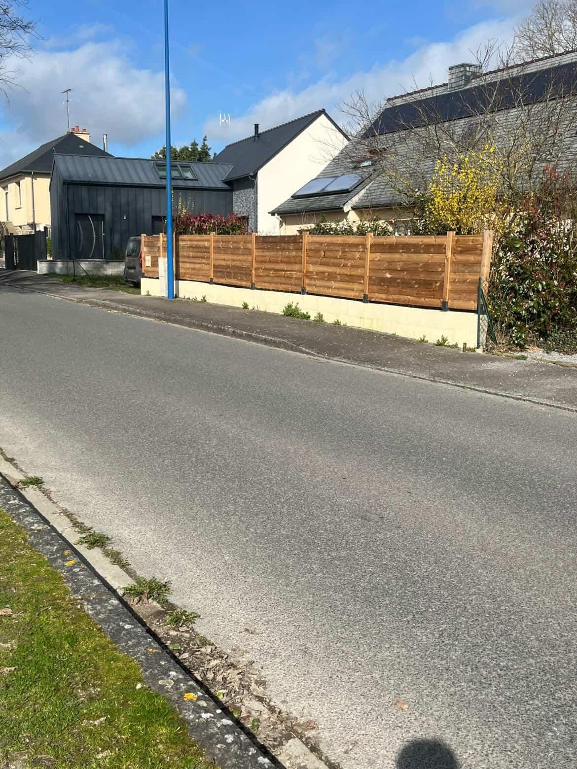 Clôture sur muret Rennes