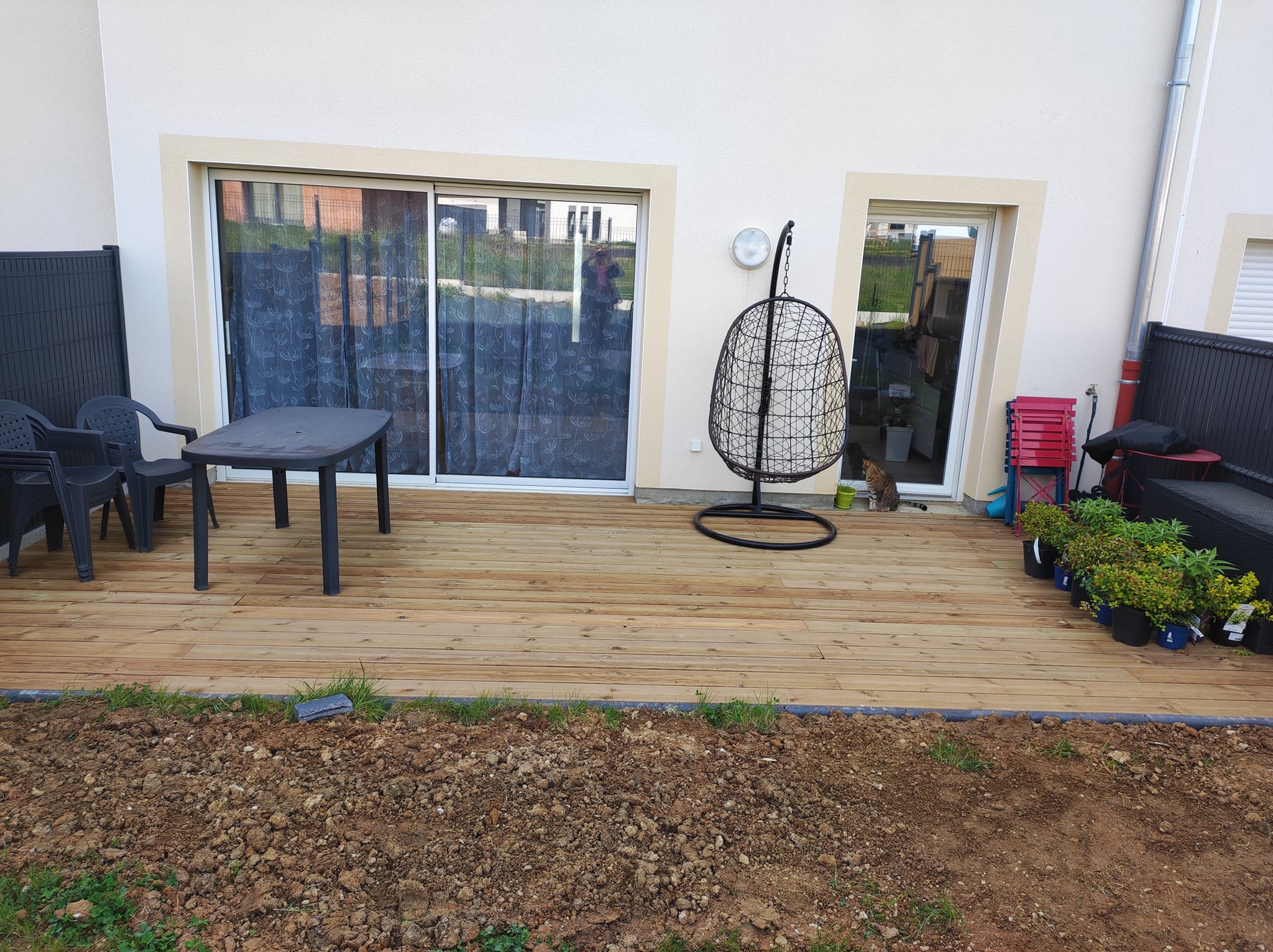 terrasse sur plots nouvelle construction
