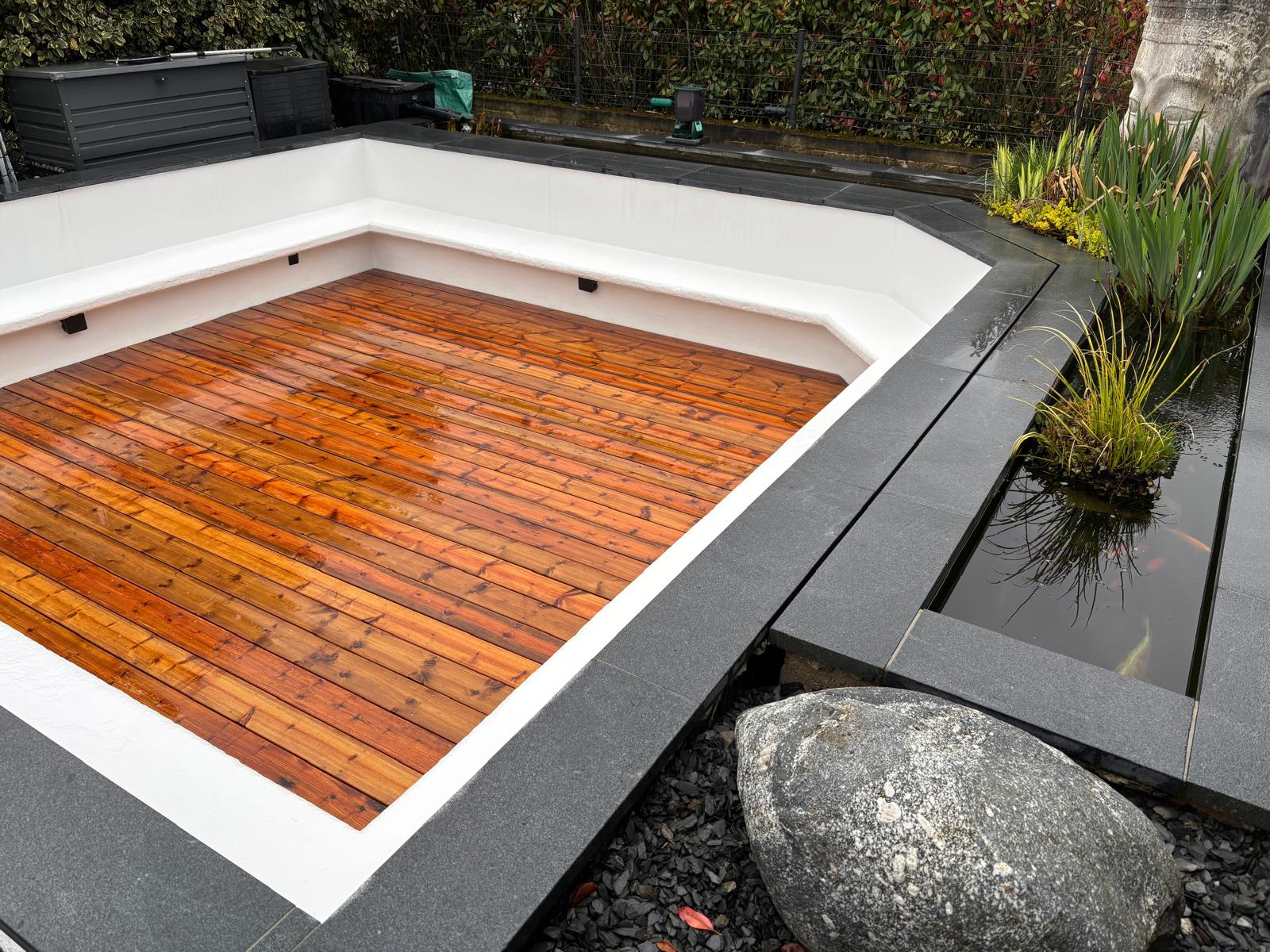Terrasse semi-enterrée